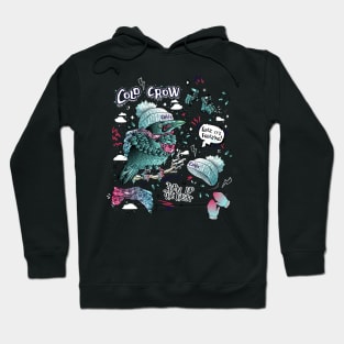 Cold Crow repeat pattern Hoodie